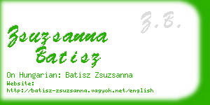 zsuzsanna batisz business card